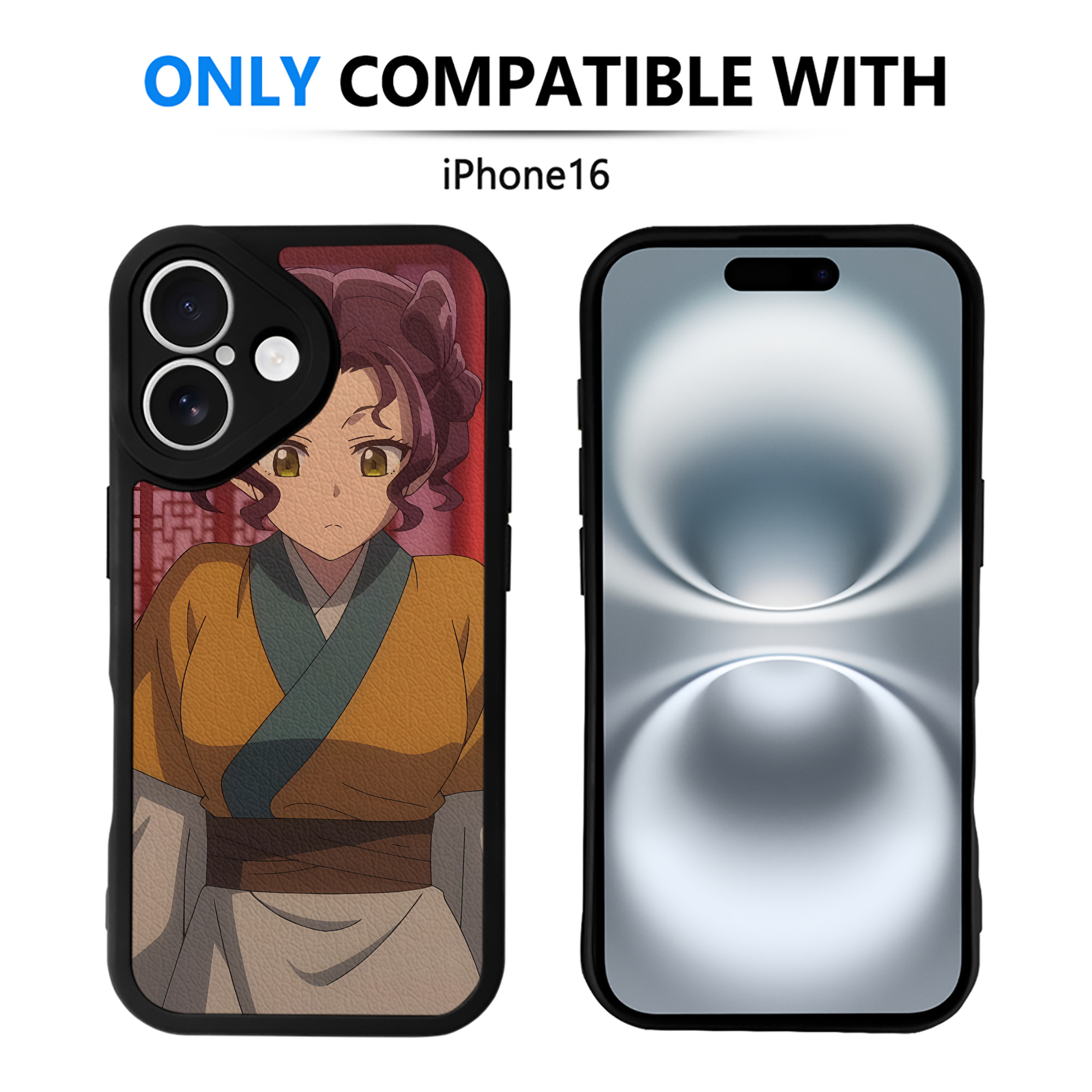 （画像用） 薬屋のひとりごと The Apothecary Diaries 【iPhone 16シリーズ対応】シリコンスマホケース（レザー調） 材質：シリコン